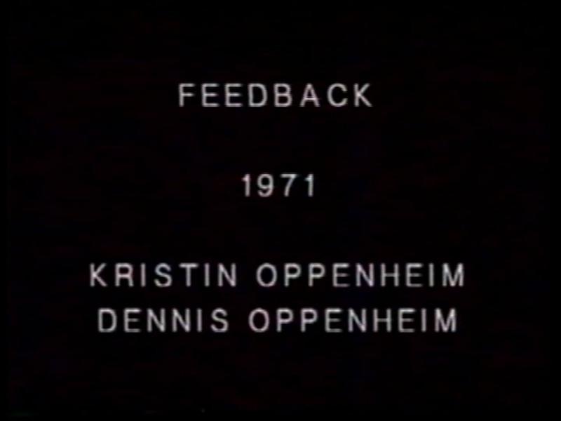 Feedback, Kristin and Dennis Oppenheim. From the series Program Seven
