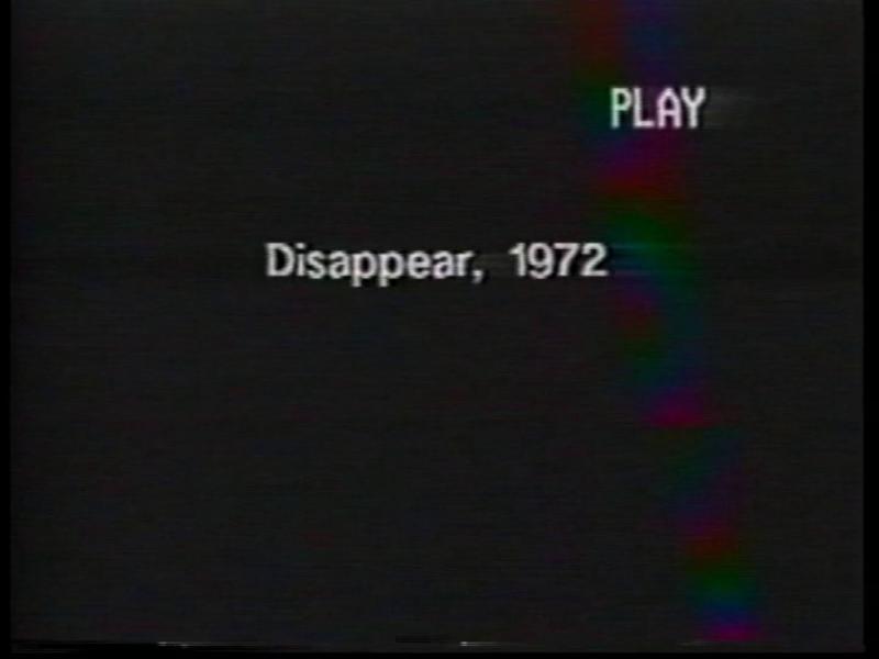 Disappear. From the series Program Three