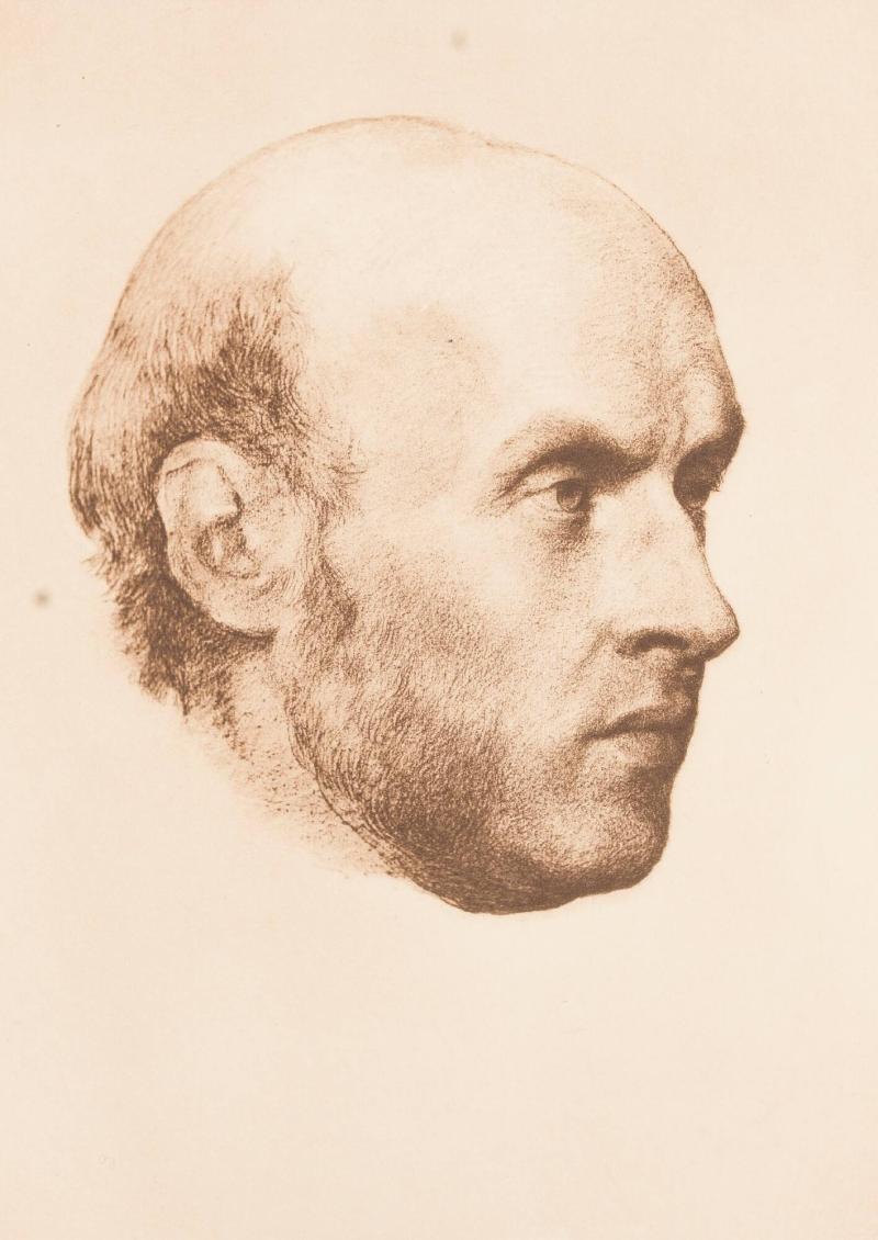 James Spedding by G.F. Watts, R.A. From the book Lord Tennyson and his Friends", T. Fischer Urwin, Paternoster Square, London 1893