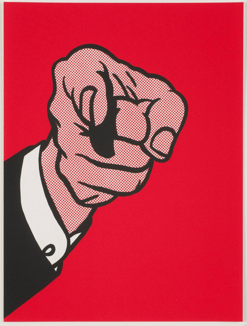 Finger Pointing. Ur portfolion "Works by artists in the New York Collection for Stockholm"