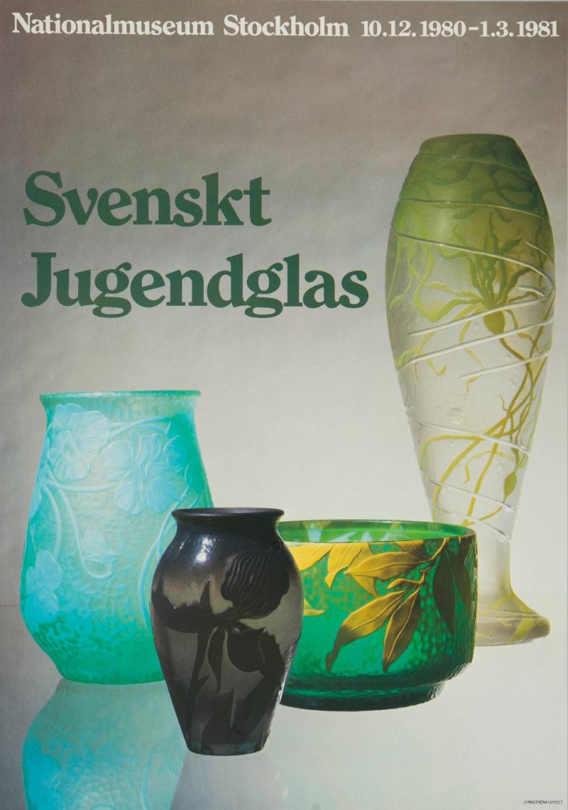 Svenskt jugendglas. Nationalmuseum