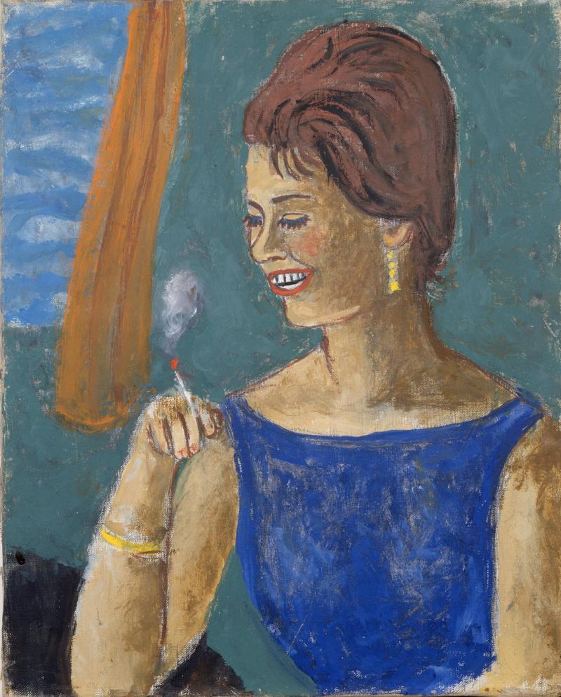 Damen med cigarretten