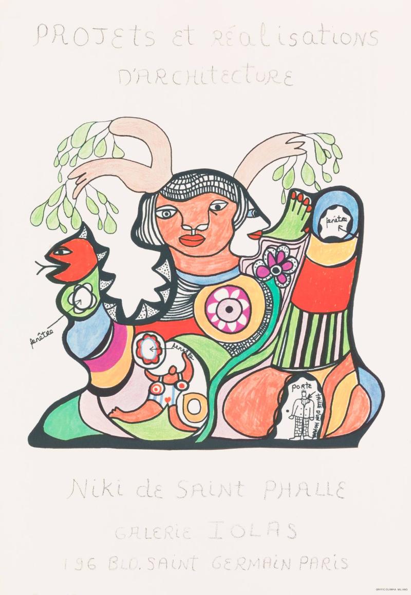 Projets et réalisations d'architecture, Niki de Saint Phalle. Galerie Iolas