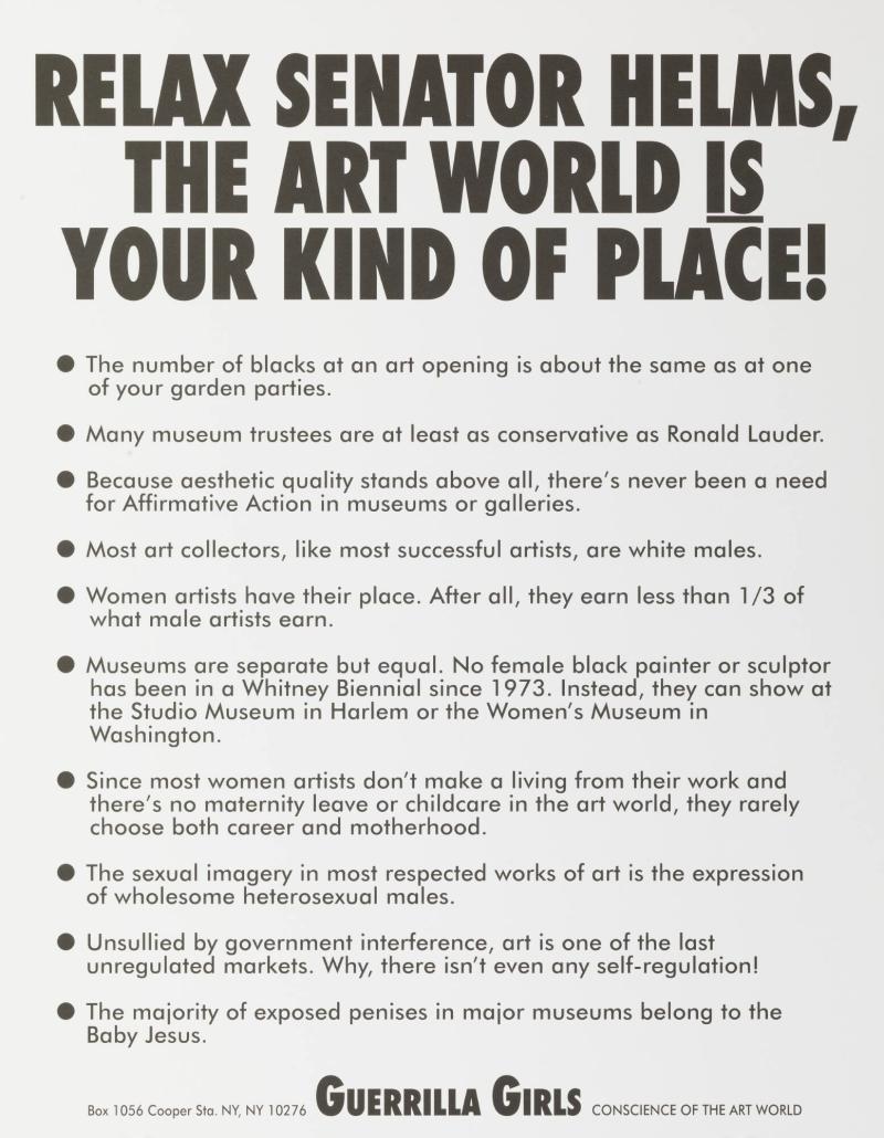 Relax Senator Helms, The Art World Is Your Kind of Place!