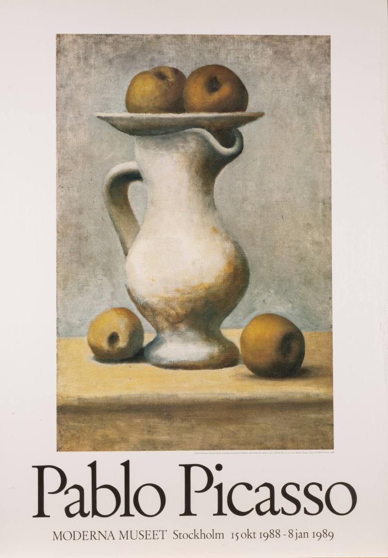 Pablo Picasso 
Nature morte au pichet et pommes / Stilleben med kanna och äpplen 1919, olja på duk
