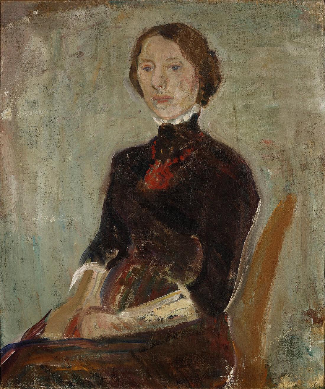 Porträtt av fru Ragnhild Madsen