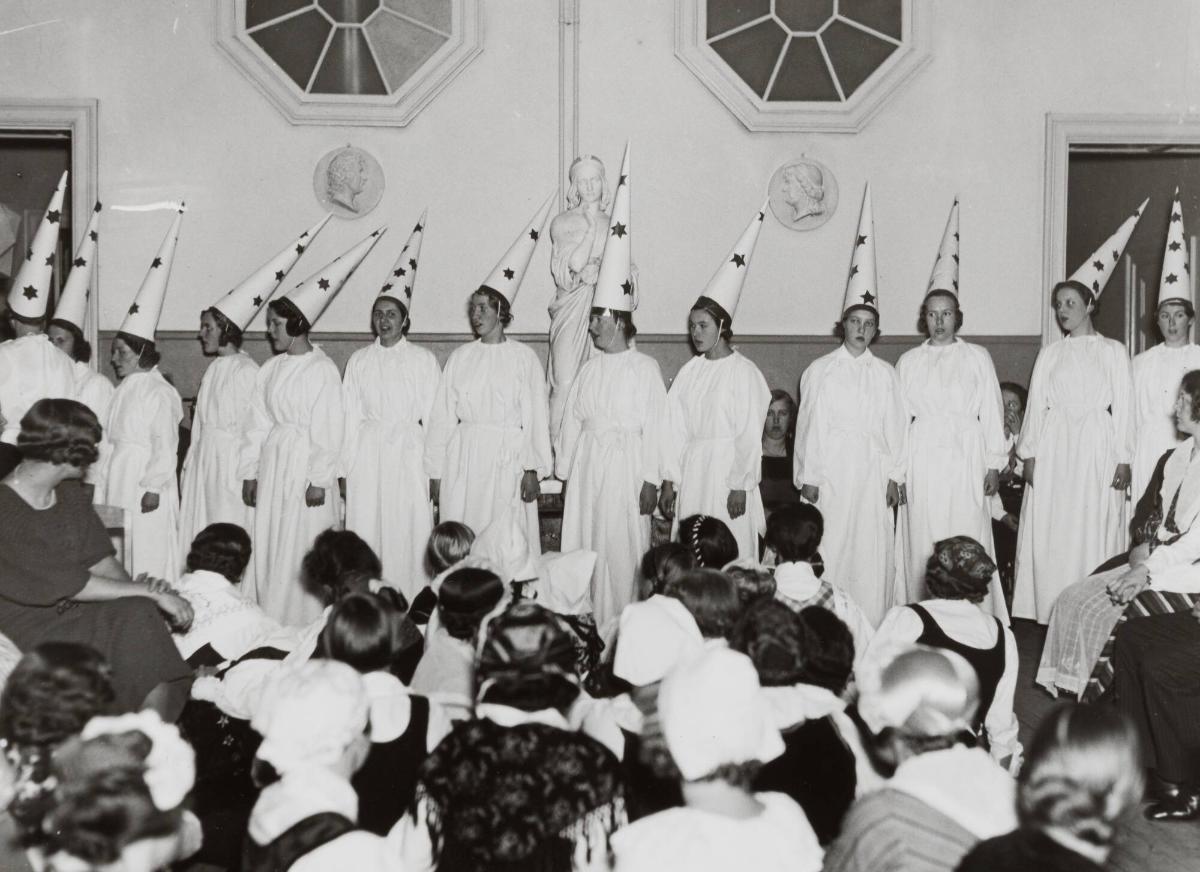 Luciafesten 1936. Högre lärarinneseminarium