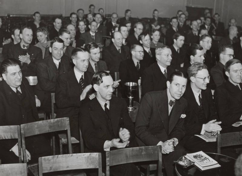 Träffen på Gillet i Stockholm 1941. Götlin, Gerry Sjöstedt