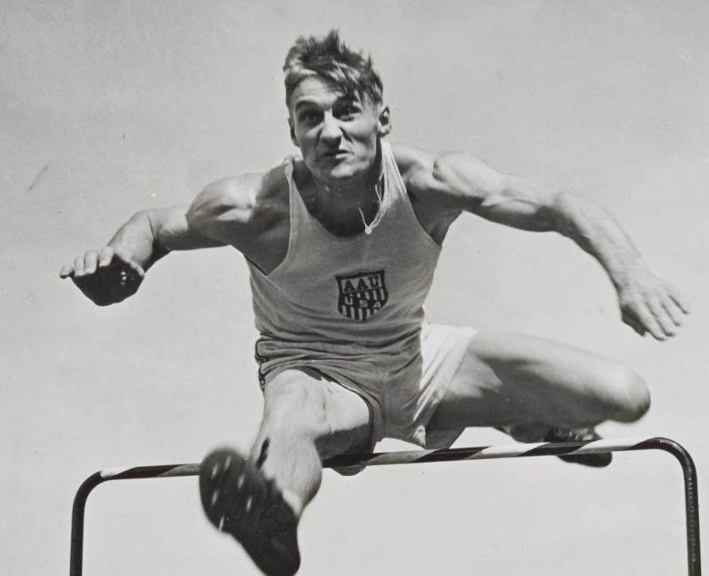 Häcklöpare Moreau, USA. Stadion, Stockholm