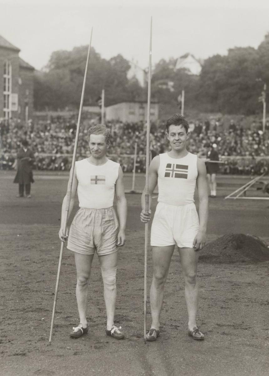 Spjutkastning. Lindström och Sunde