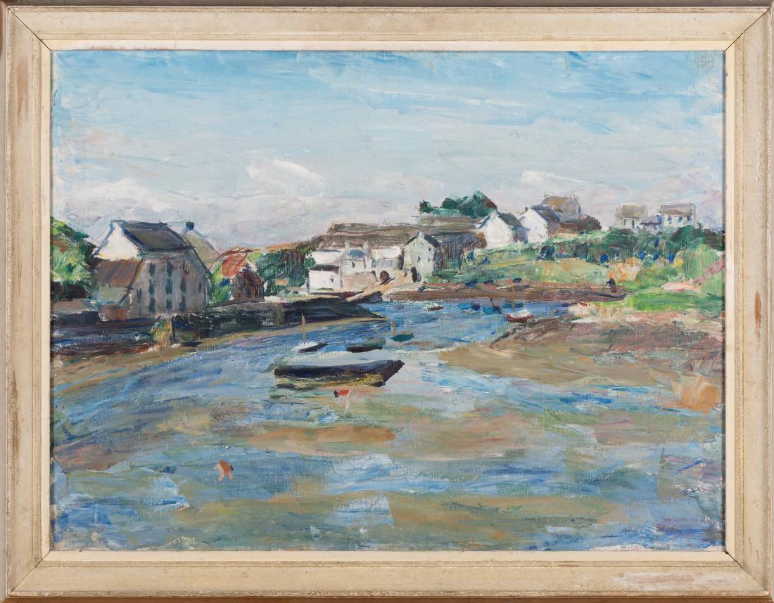 Strandbild från Doëlan, Bretagne