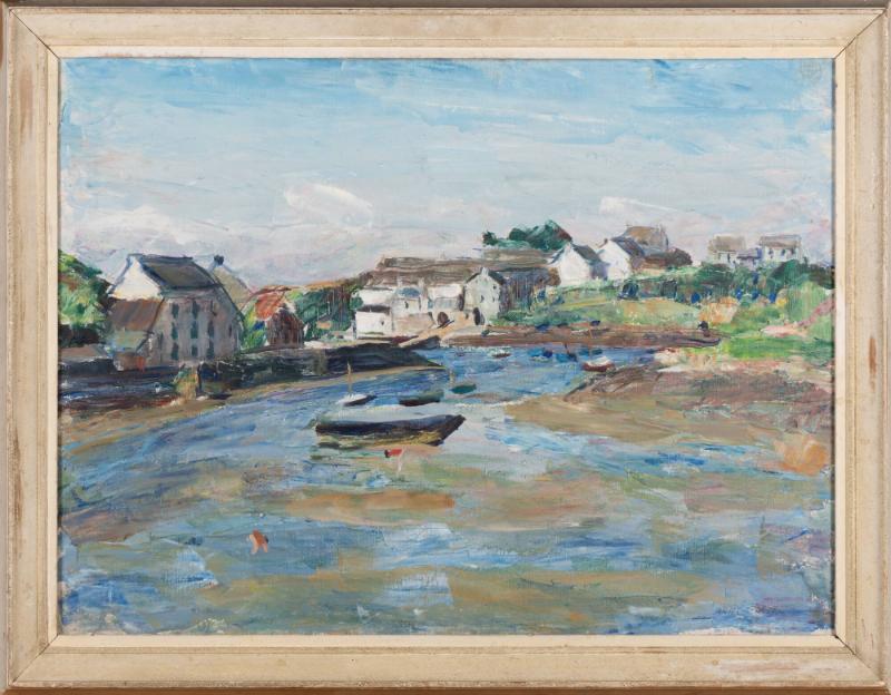 Strandbild från Doëlan, Bretagne