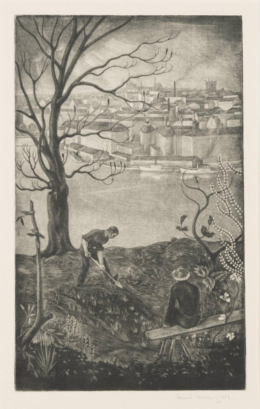 Trädgården ovan staden