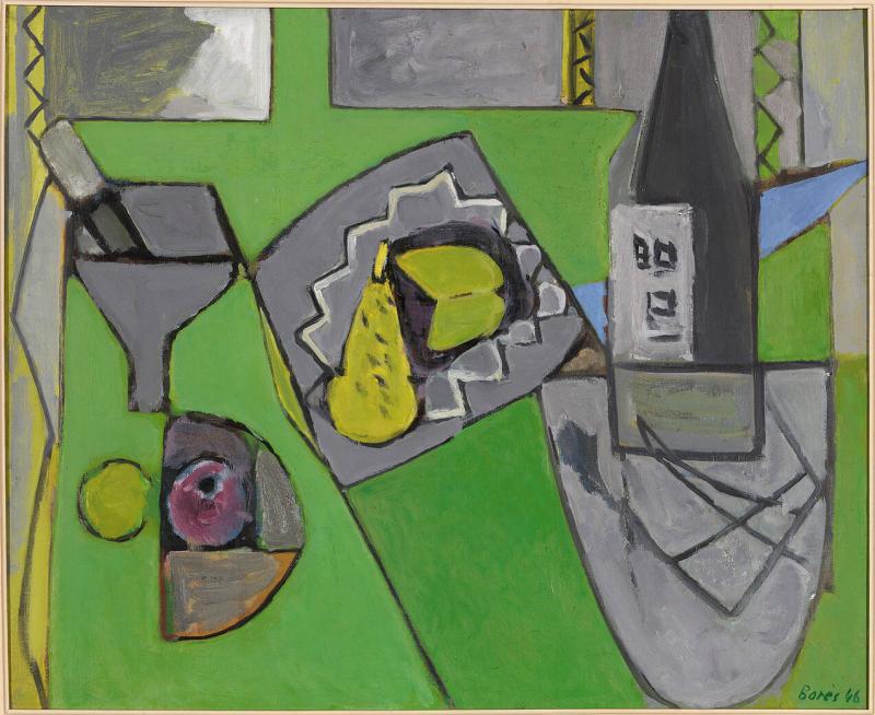 Composition sur fond vert