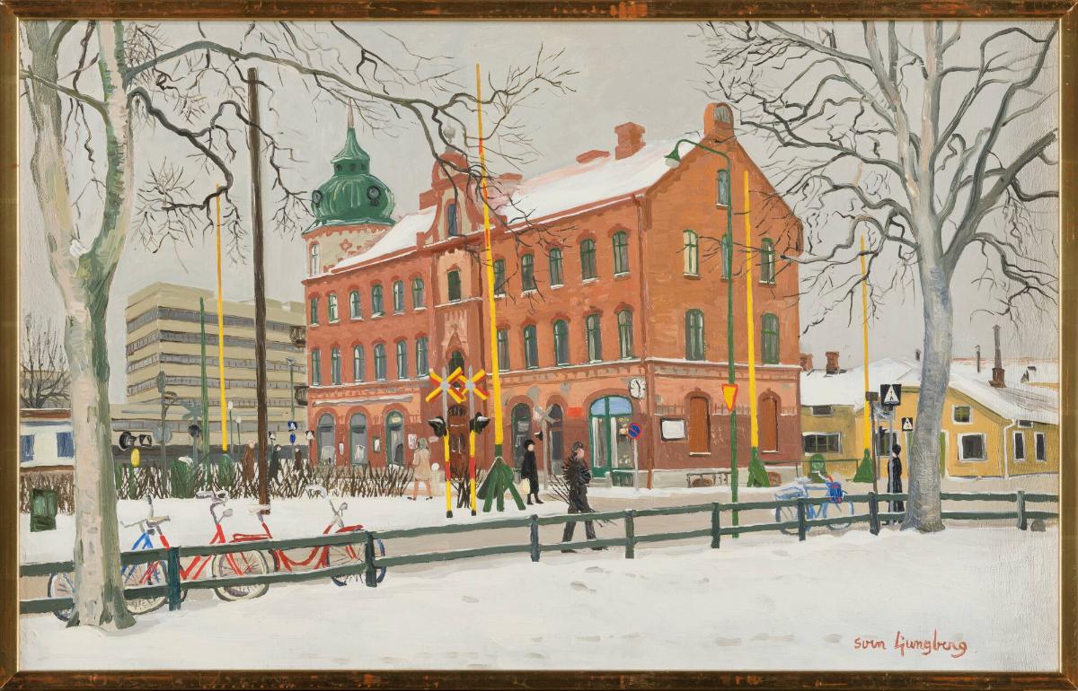 Tegelhus med lökkupol