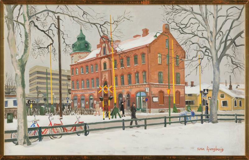 Tegelhus med lökkupol