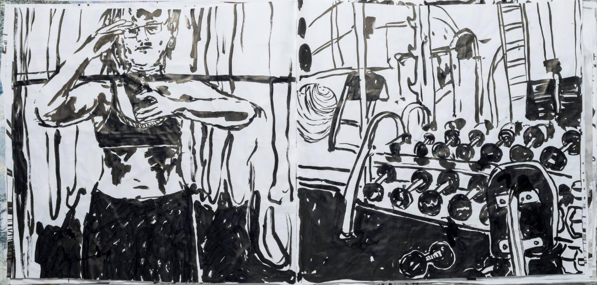 Studier av människor och mig själv som tränar