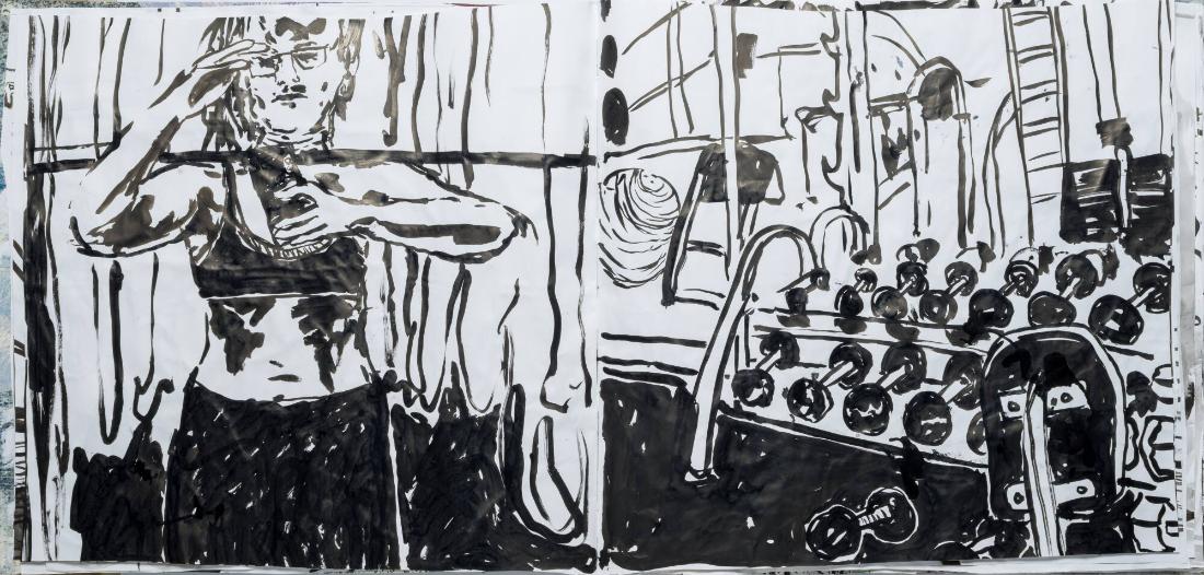 Studier av människor och mig själv som tränar