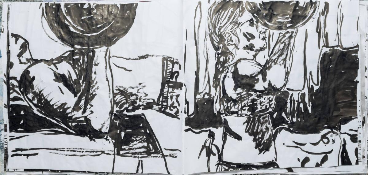 Studier av människor och mig själv som tränar