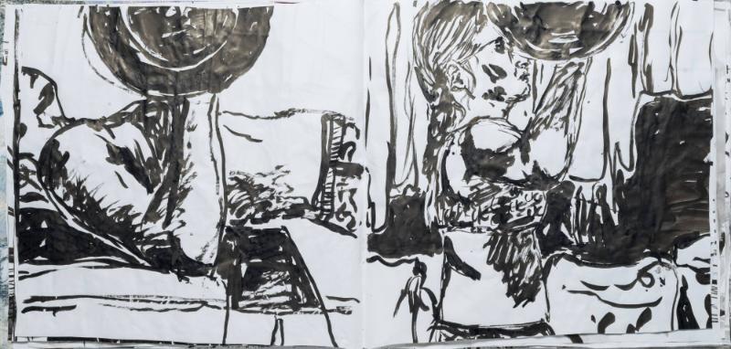 Studier av människor och mig själv som tränar