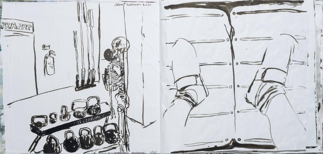 Studier av människor och mig själv som tränar