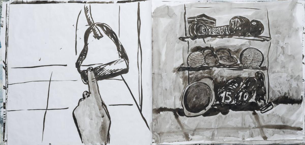 Studier av människor och mig själv som tränar