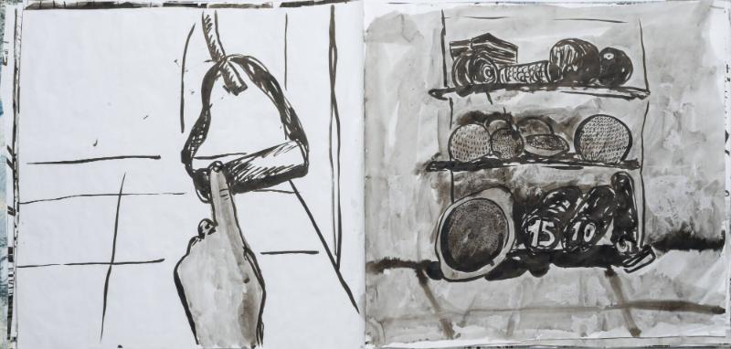 Studier av människor och mig själv som tränar