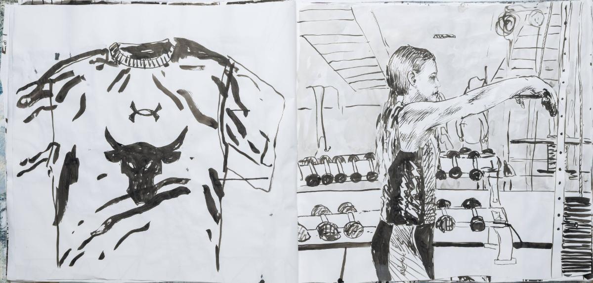 Studier av människor och mig själv som tränar