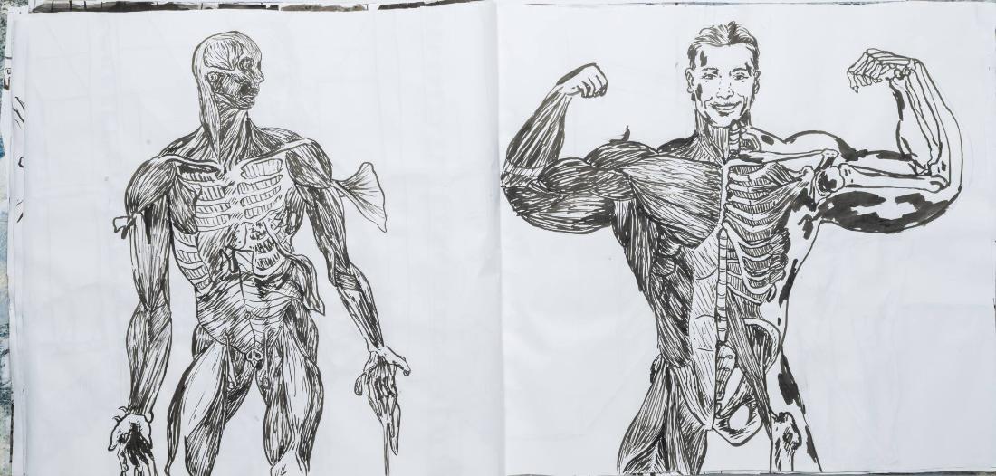 Studier av människor och mig själv som tränar