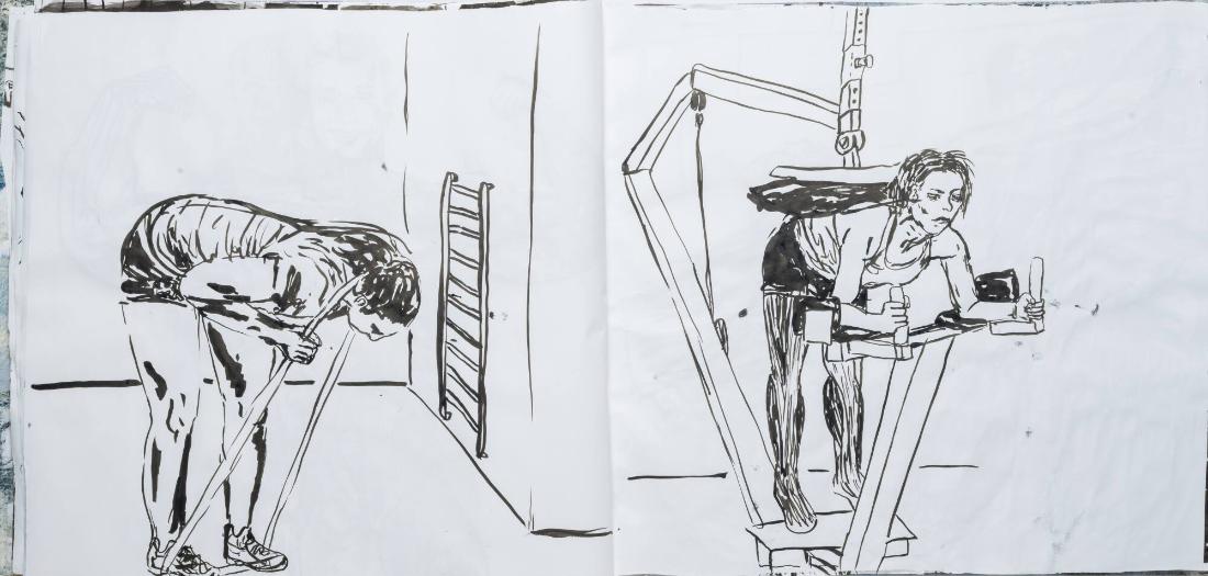 Studier av människor och mig själv som tränar