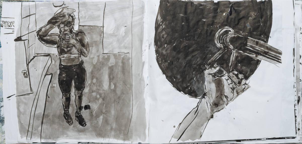 Studier av människor och mig själv som tränar