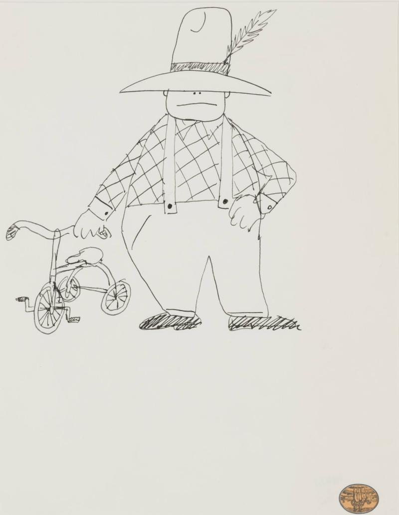 Cowboy med trehjuling