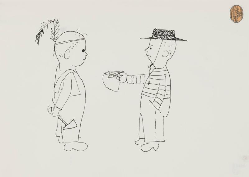 Indian och cowboy