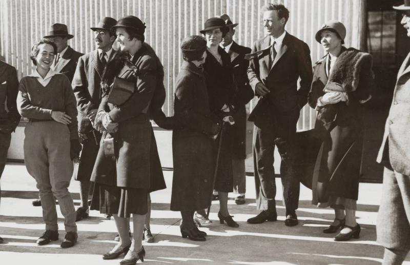 Charles Lindbergh med fru i Stockholm