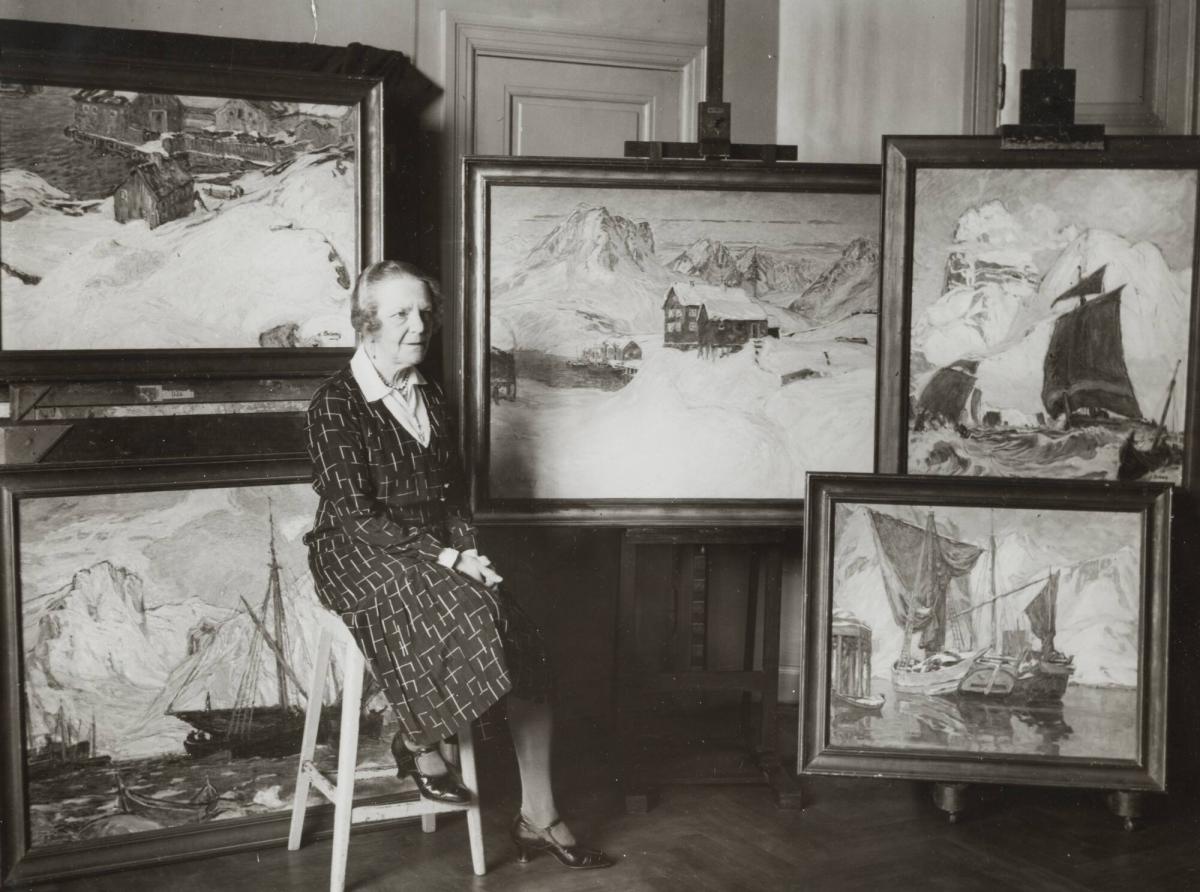 Konstnärinnan Anna Boberg