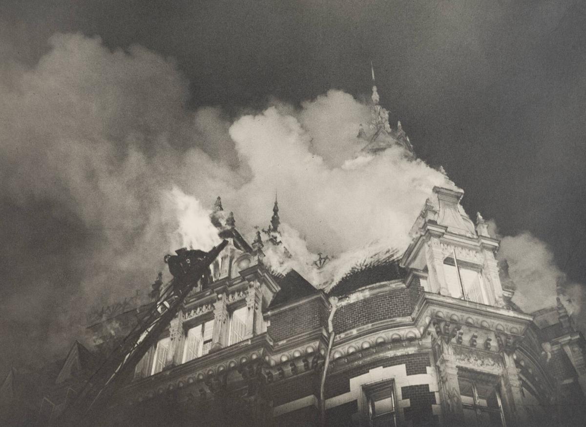 Vindsbrand vid Strandvägen