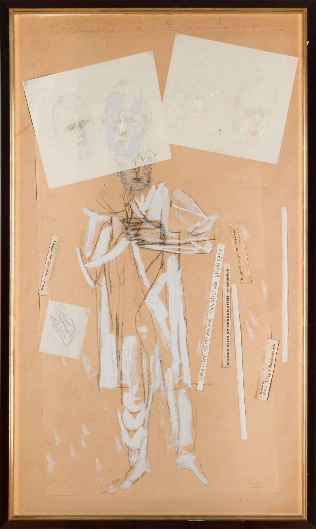 Man med fem huvuden och järnhand. Porträtt av Odont Dr, Tandläkare Paul R Wedendal