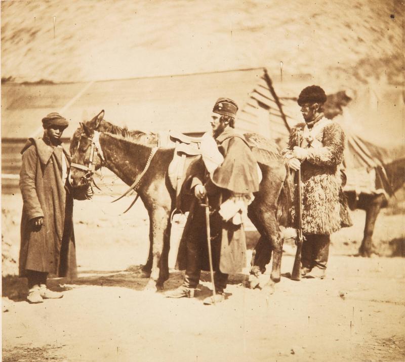 Captain Burnaby, Guards and Nubian Servant