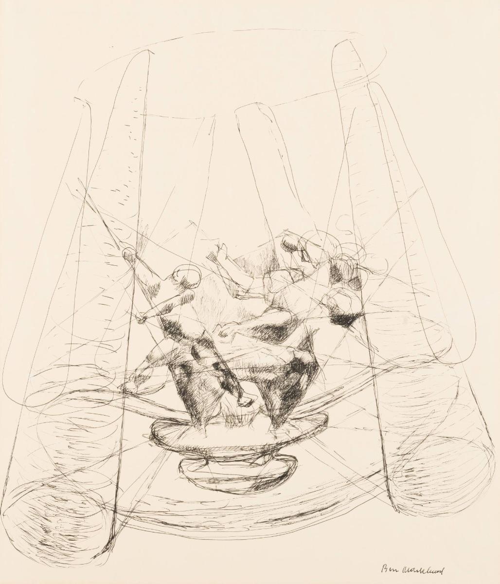 Skulpturen Mor och barn, kanslihusets lilla gård