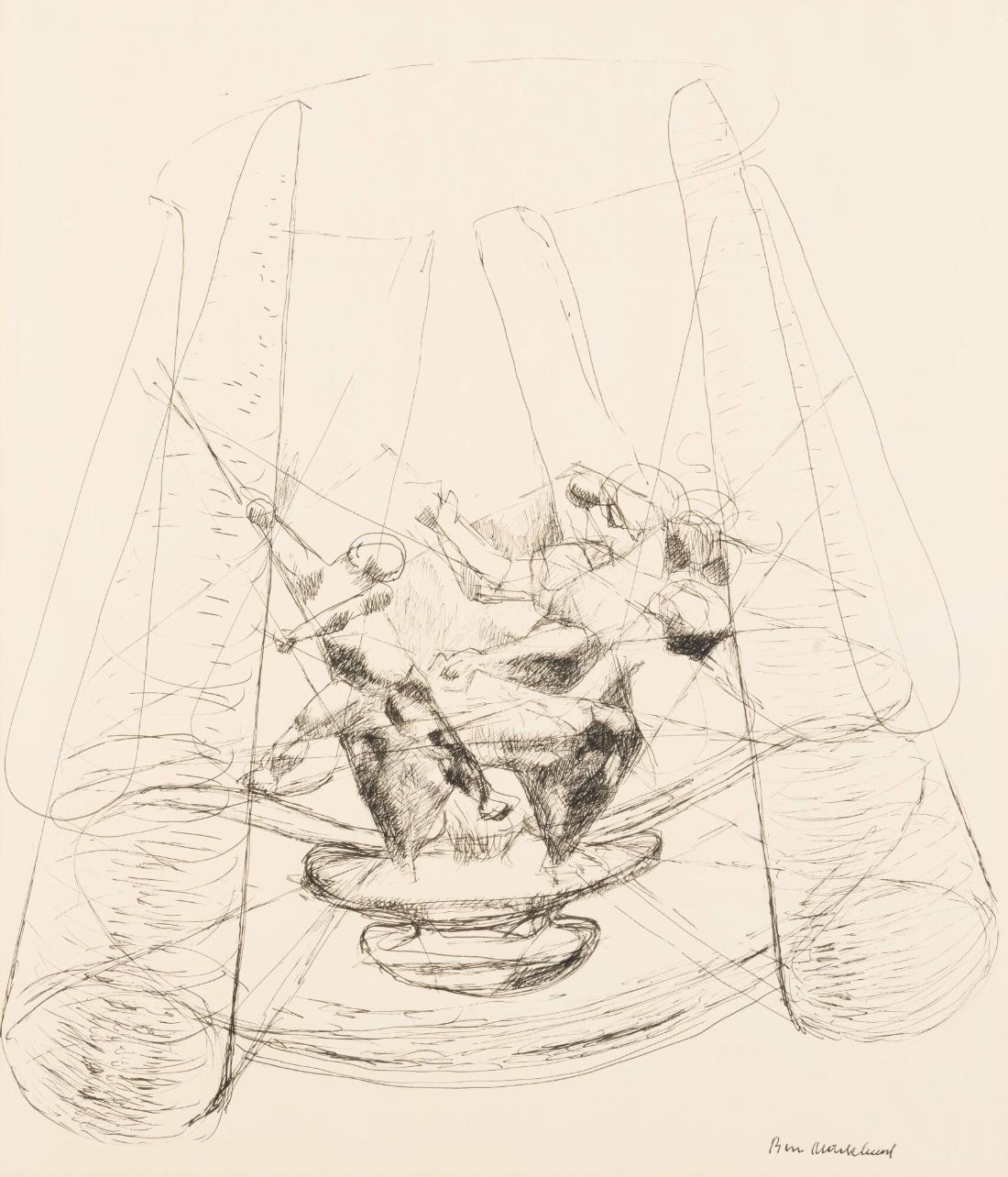 Skulpturen Mor och barn, kanslihusets lilla gård