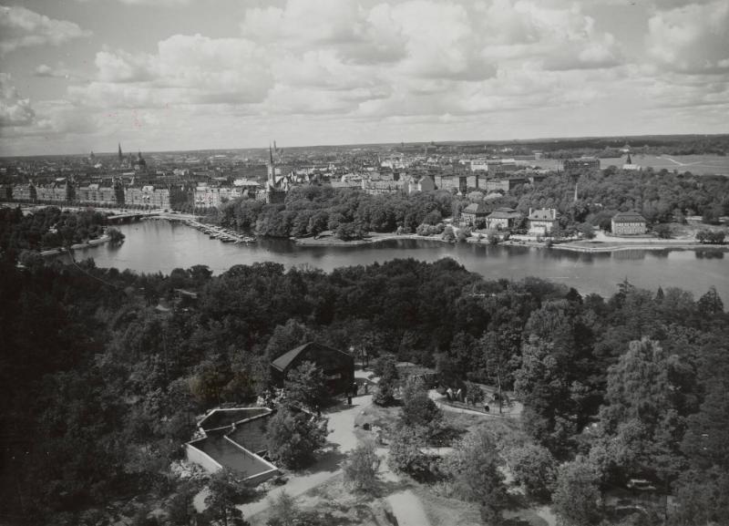 Utsikt från Bredablick på Skansen, Stockholm