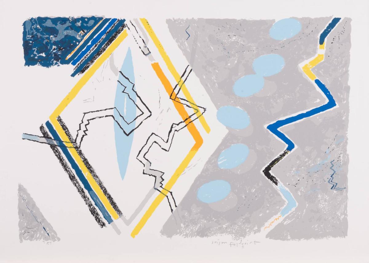 Blå glipa i romboid