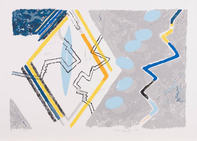 Blå glipa i romboid