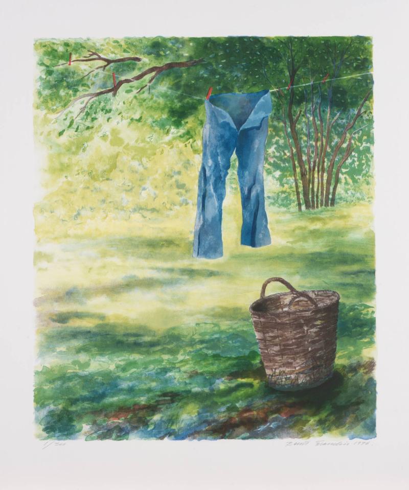Jeans på tork