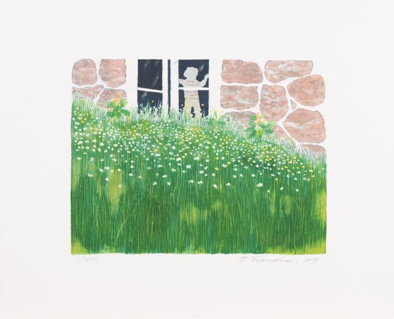 Blommor vid dörren