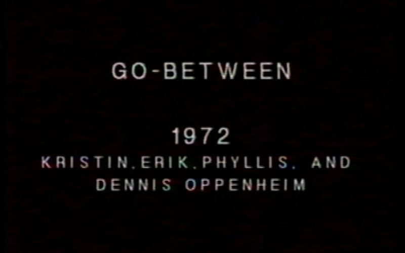 Go-Between, Kristin, Erik, Phyllis and Dennis Oppenheim. From the series Program Eight