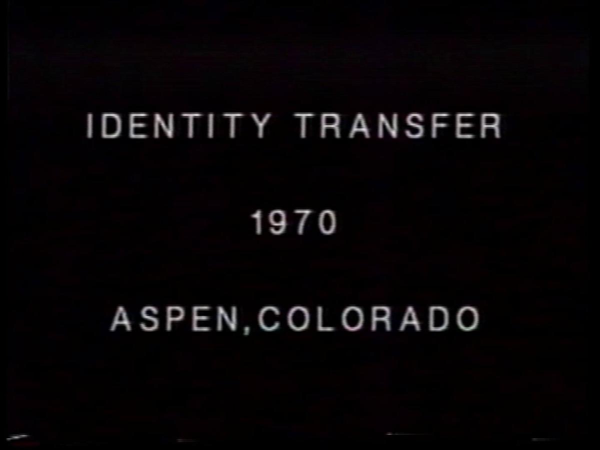 Identity Transfer, Aspen, Colorado. From the series Program Seven
