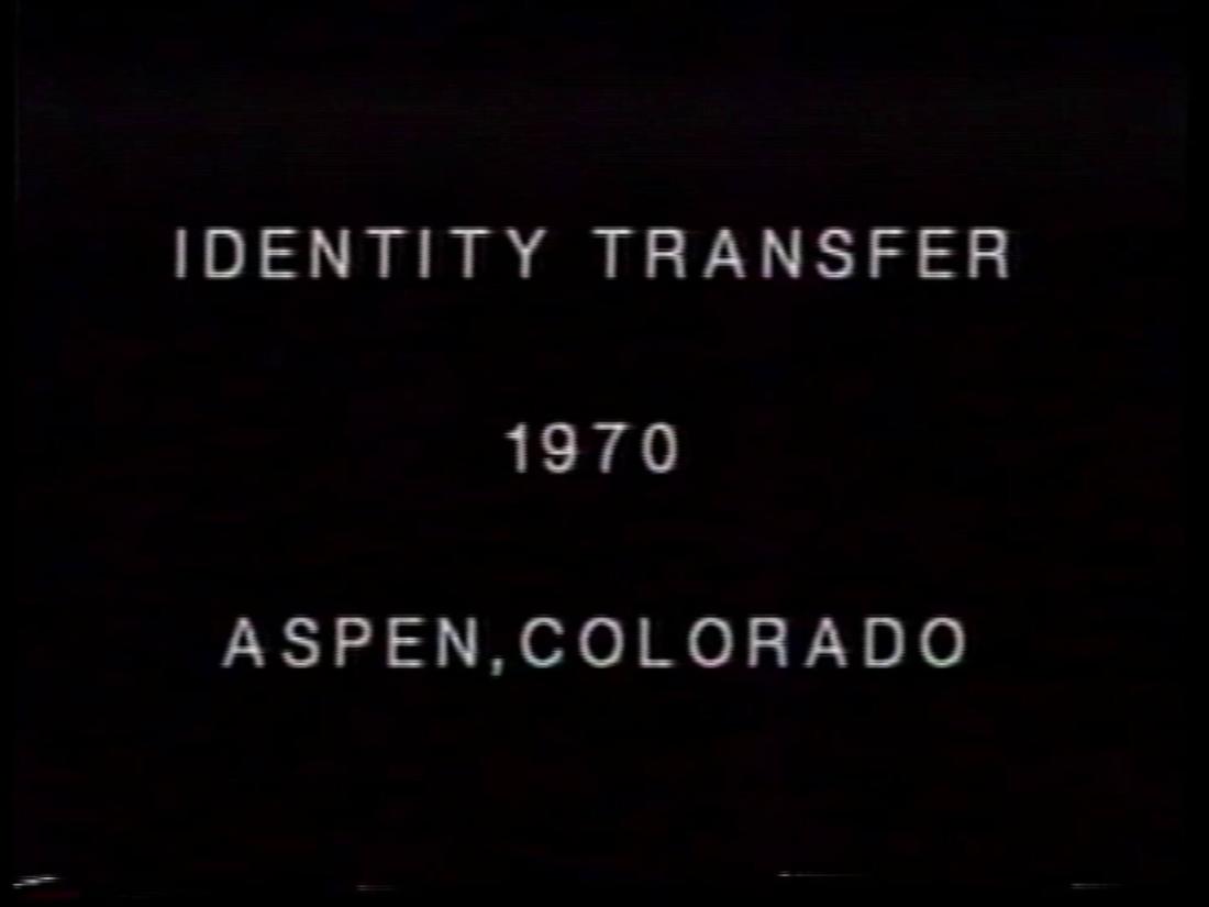 Identity Transfer, Aspen, Colorado. From the series Program Seven