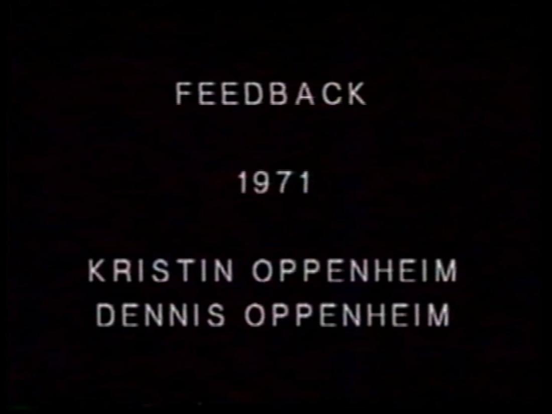 Feedback, Kristin and Dennis Oppenheim. From the series Program Seven