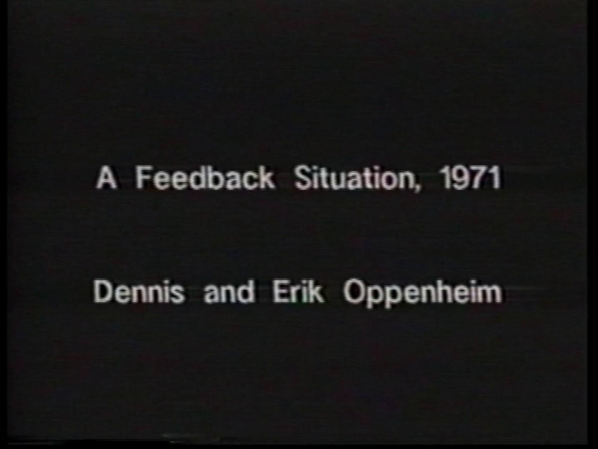 A Feedback Situation, Dennis and Erik Oppenheim. From the series Program Six